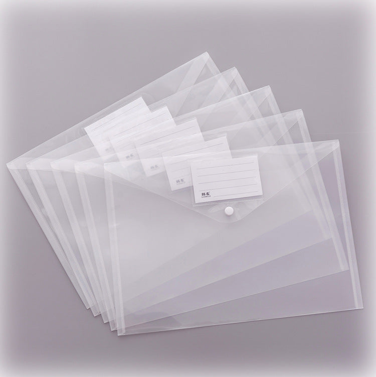 Wholesale PVC A4 Snap Button Document Bag